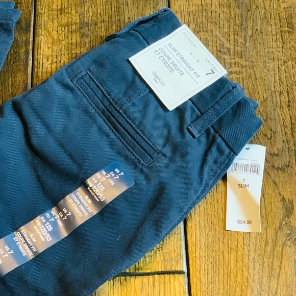NWT GAP Boys’ Slim Straight Fit Khaki Pants - Picture 2 of 6